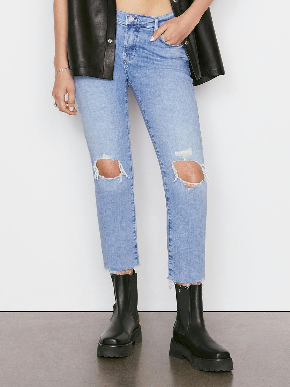 jeans front view
